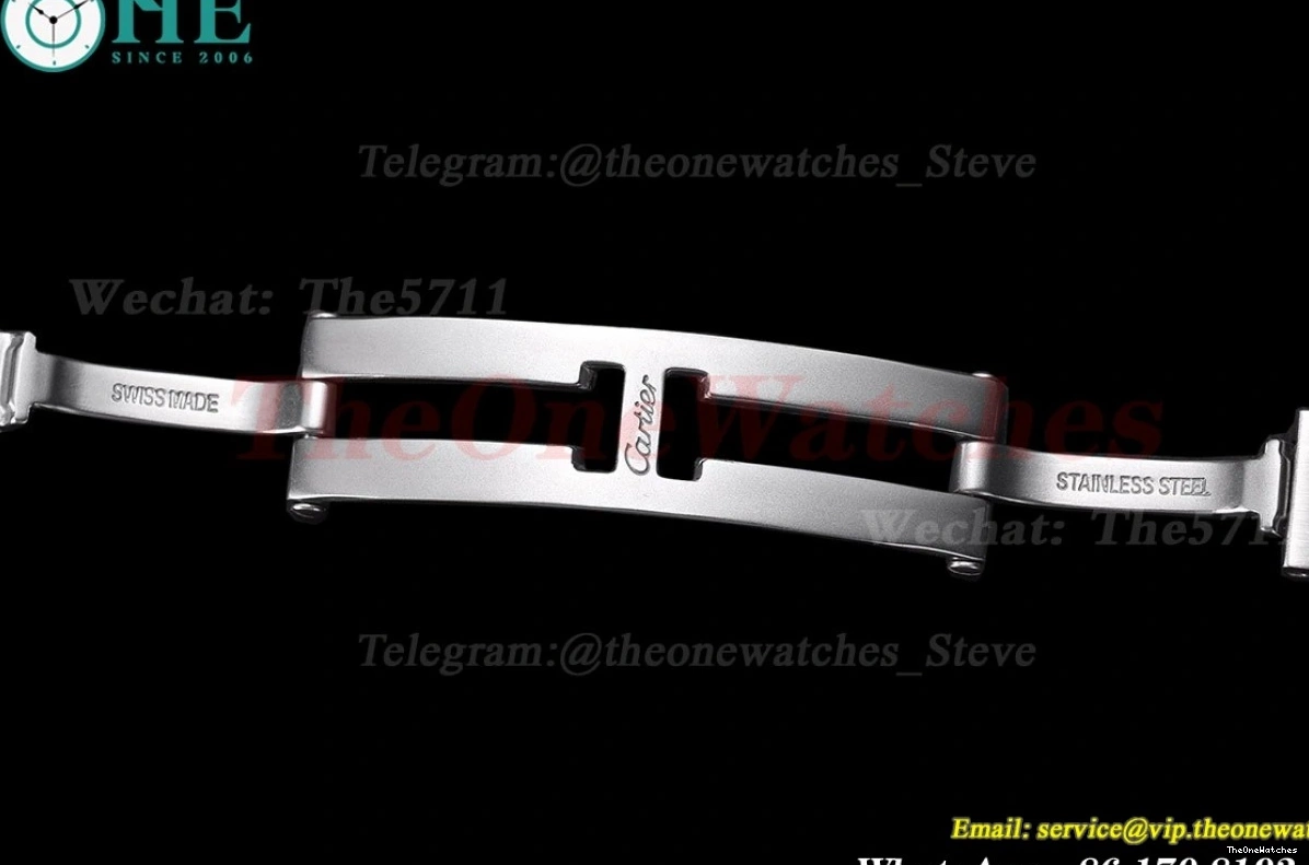 White De V6F Cartier Bleu Ballon 33mm NH05 SS Textured V8 Dial SS 0422